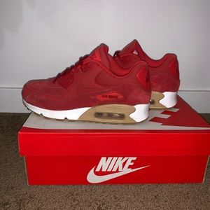 Red Suede AirMax 90s